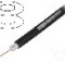 Cablu coaxial, RG6, 1m, dublu ecranat, 75&Omega;, TELESTE, S677BEFCU