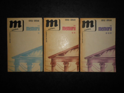 IORGU IORDAN - MEMORII 3 volume (1977) foto