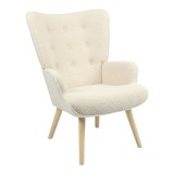 Cumpara ieftin Fotoliu Fluffy Pako World Crem 75x69x96 cm