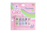 Set 10 unghii false Unicorn Nails, cu adeziv Press-On, pentru fetite, Martinelia 62500