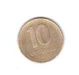 Moneda Argentina 10 centavos 1992, stare buna, curata