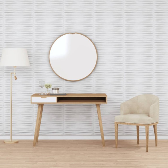 Panouri de perete 24 buc. alb 50x50 cm XPS 6 m&sup2; piatră