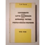 Emil Răcilă - Contribuții privind lupta rom&acirc;nilor pentru apărarea patriei &icirc;n Primul Război Mondial 1916-1918