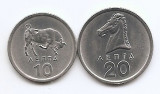 Grecia Set 2 - 10, 20 Lepta 1976/78 - NSG1, KM-113,114 UNC !!!