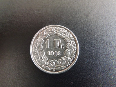 Moneda de 1FR.Elvetia 1916.Stare buna.Reducere! foto