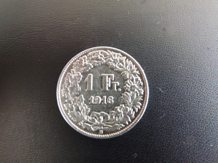 Moneda de 1FR.Elvetia 1916.Stare buna.Reducere!