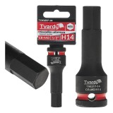 Cheie tubulara de impact HEX 1 / 2&quot;, H14, Cr-Mo, Tvardy T00217-14