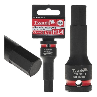 Cheie tubulara de impact HEX 1 / 2&amp;quot;, H14, Cr-Mo, Tvardy T00217-14 foto