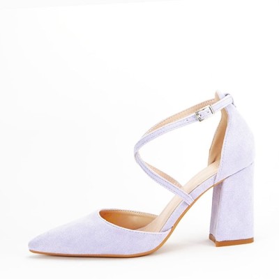Pantofi mov eleganti 8709 04 foto