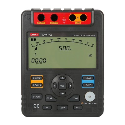 Tester UNI-T UT511, CAT II 1000V, CAT III 600V, EN 61010, Detectarea si masurarea rezistentei de izolatie foto