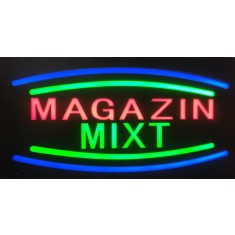 Reclama LED - MAGAZIN MIXT - de exterior / interior, 44 x 24 cm