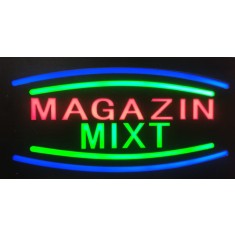 Reclama LED - MAGAZIN MIXT - de exterior / interior, 44 x 24cm