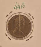 446 Zimbabwe Rhodesia 6 Pence / 5 Cents - Elizabeth II 1964, KM#1