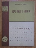 Despre numere si istoria lor / O. Sacter