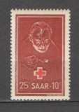 Saarland.1950 Crucea Rosie SS.510, Nestampilat