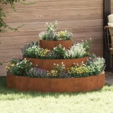 Set Ghivece pentru Grădină din Oțel CorTen