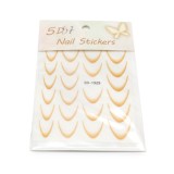 Set de 4 unități: Stiker French interior cu Ombre Nail Stickers 5D, SD-1929