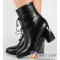 Botine office negre cu toc dama/dame/femei (cod 071184)