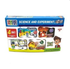 Set experimente 4 in 1 ? Chimie, minge supersonica, identificare amprente si fosile prehistorice foto