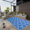 VidaXL Covor de exterior, ARAKIL albastru, 190x290 cm, PP 317001
