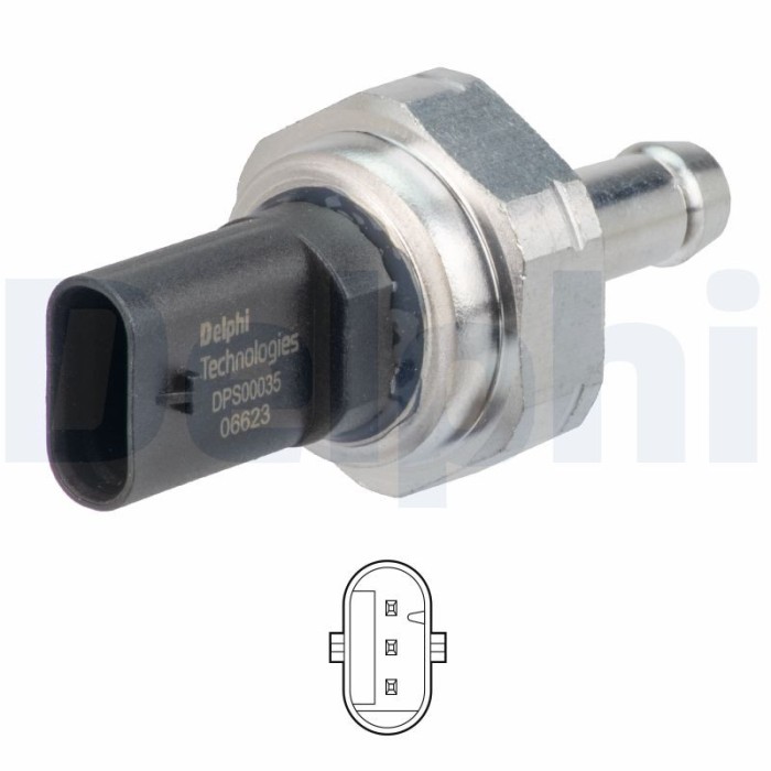 DELPHI DPS00035-12B1 Senzor, presiune gaze evacuare