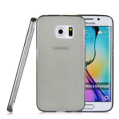 Husa Silicon Ultra Thin Samsung S6 Edge g925 Clear Grey foto