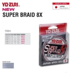 Fir Textil Yo-zuri Super Braid 8x Silver 0.21mm 13.5kg 150m foto