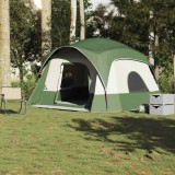 VidaXL Cort de familie pentru 6 persoane, verde, impermeabil