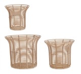 Cumpara ieftin Set 3 suporturi flori natur Rendy 26x24 cm, 32x28 cm, 38x32 cm