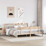 Gossi cadru de pat fara saltea, 180x200 cm, lemn masiv pin