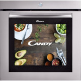 Cuptor incorporabil Candy Watch-Touch, 80 l, ecran 19 inch, retete video, internet&amp;amp;streaming, 70 programe de gatit, mod manual, clasa A, inox anti