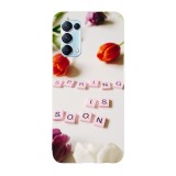 Husa compatibila cu Oppo A76 model Spring is soon, Silicon, TPU, Viceversa, Transparent, Carcasa