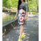 ROCHIE MIDI OVERSIZE CU MANECA SCURTA LONDON STYLE TALIE UNICA Multicolora