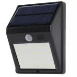Cumpara ieftin Aplica solara LED 2.5W 160lm lumina rece cu senzor de miscare 2 moduri de iluminare