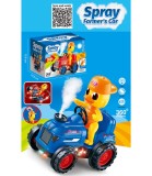 Tractor Muzical pentru Copii cu Rață și Fum