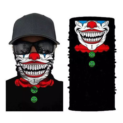 Masca bandana Joker, din neopren Negru foto