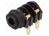 Conector jack, Jack 6,3mm, 2 contacte, mama, CLIFF - CL11607