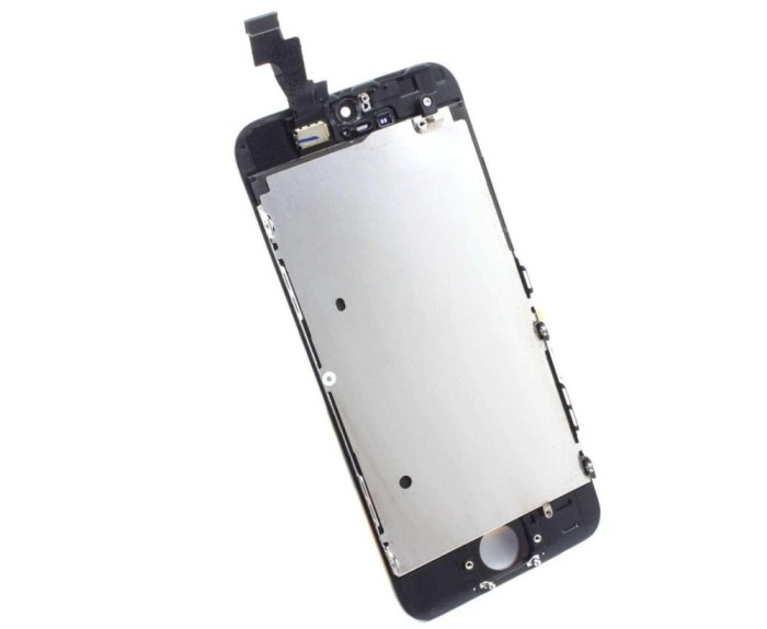 Display iPhone 5S LCD Negru Complet Cu Tablita Metalica Si Conector Amprenta