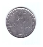 Moneda Vatican 100 lira 1956, stare buna, curata