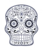 Sticker decorativ, Skull, 78 cm, 216STK-15