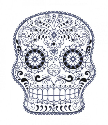 Sticker decorativ, Skull, 78 cm, 216STK-15 foto