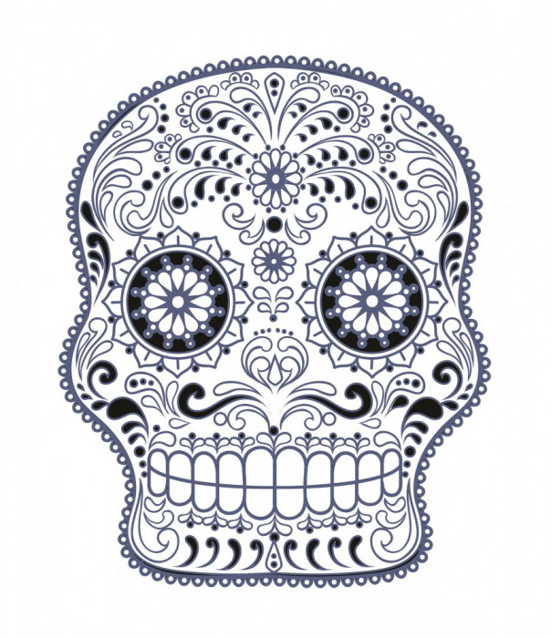 Sticker decorativ, Skull, 78 cm, 216STK-15