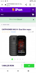 Telefon CAT S42 H dual SIM Negru foto