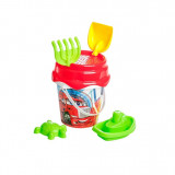 Set jucarii de nisip cu 8 piese Desene Rosu, Burak Toys