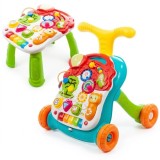 Antepremergator interactiv, 2 in 1, cu efecte muzicale si lumini, transformabil in masuta, JollyMag, 107192