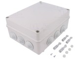 Cutie de conexiuni ELEKTRO-PLAST NASIELSK IP55 Gri, Model EPN-2721-02, 244x305x126mm, Cu garnituri membrana