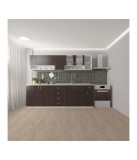 Bucatarie Roza 250cm Wenge, Pal Melaminat, Corpuri Superioare si Inferioare Complete, Livrare Rapida