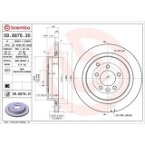 Set disc frana Land Rover Discovery 3 (L319) 07.04-09.09, Discovery 4 (L319) 09.09-12.18, Discovery 4 Van (L319) 09.09-12.17, Range Rover Sport I (L3, BREMBO