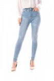 Blugi dama, culoare bleu, 58475, tip skinny, 25, 26