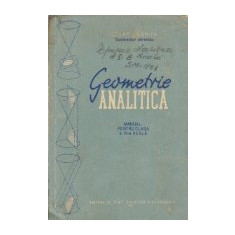 Geometrie analitica - Manual pentru clasa a XI-a reala